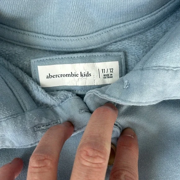 Abercrombie kids Light Blue Button-Up Sweatshirt - Picture 2 of 2